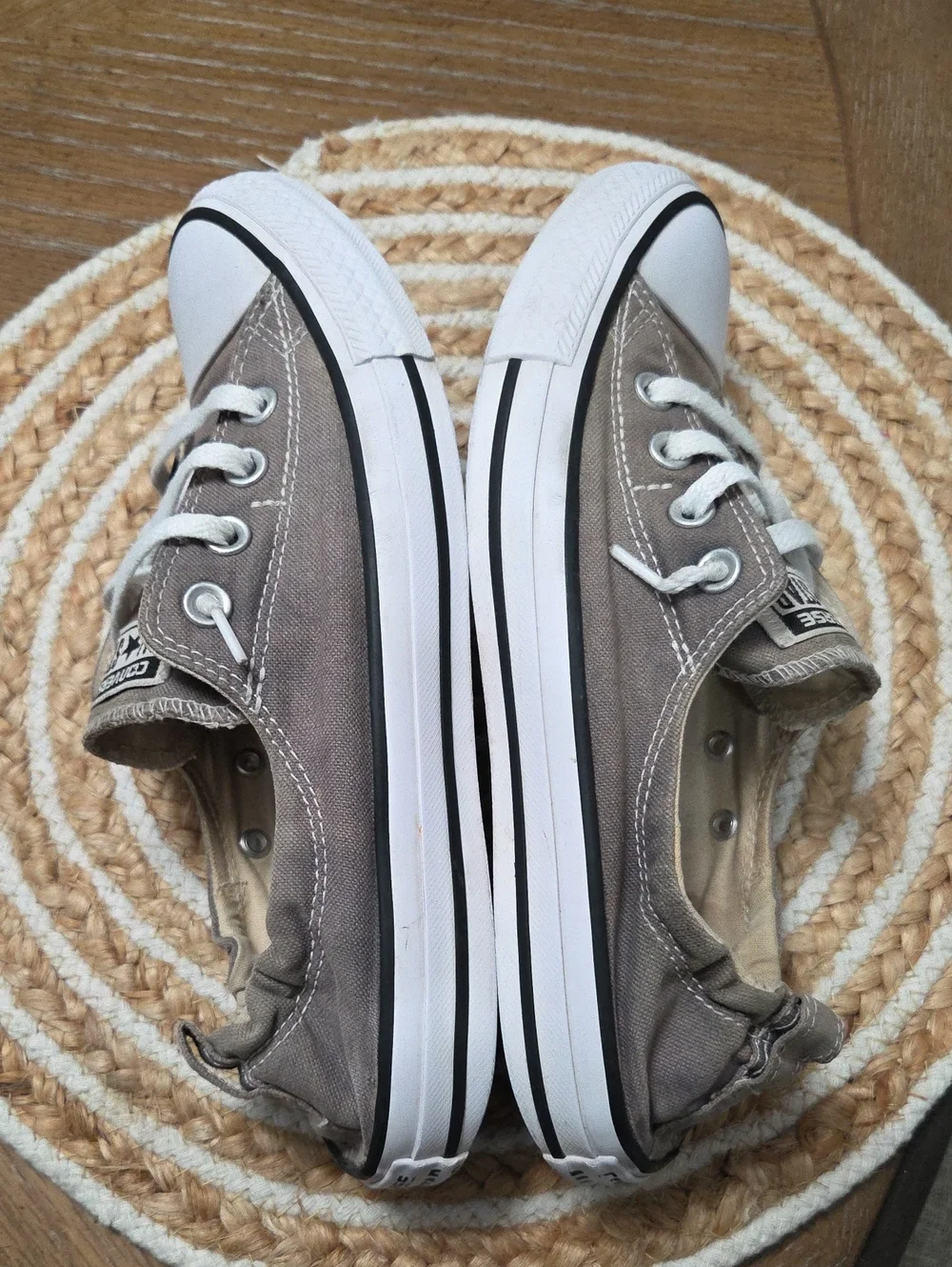 Converse All Star Shoreline Slip On Sneakers,in Grey, Size 9 - Picture 9 of 12